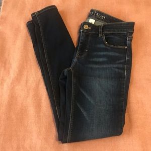 White House Black Market Dark Blue Skinny Jeans